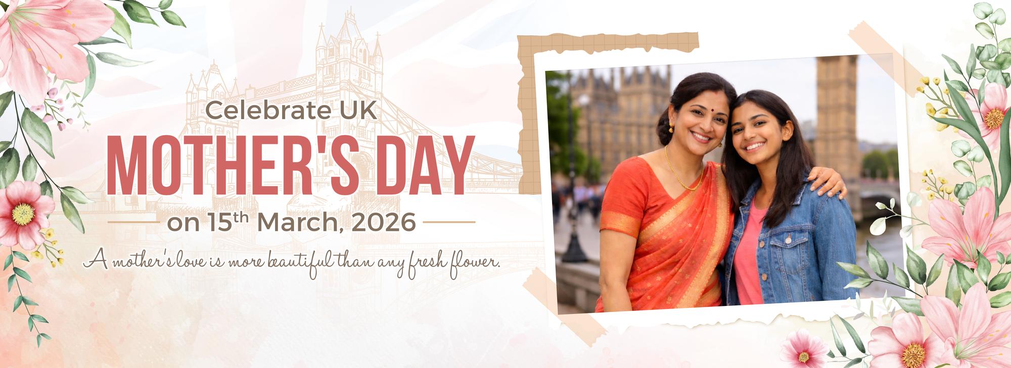 UK Mother's Day - 15th March